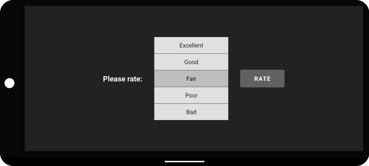Subjective Player ACR Rating Screen